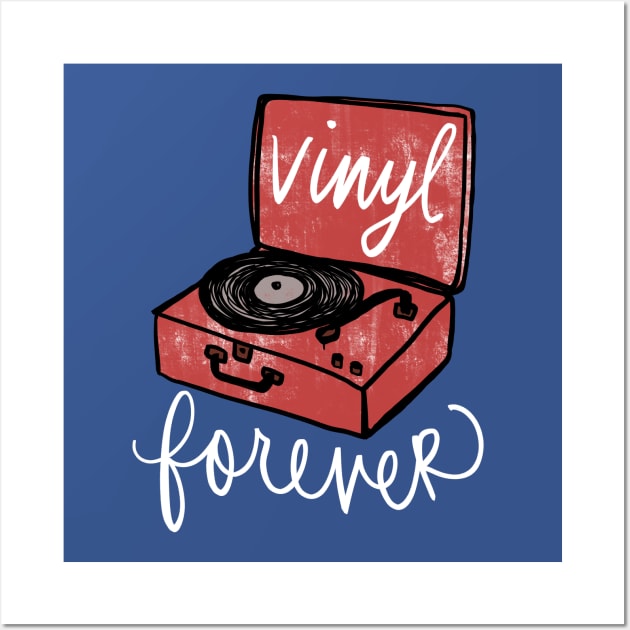Record Player: Vintage Vinyl Forever Turntable Wall Art by Tessa McSorley